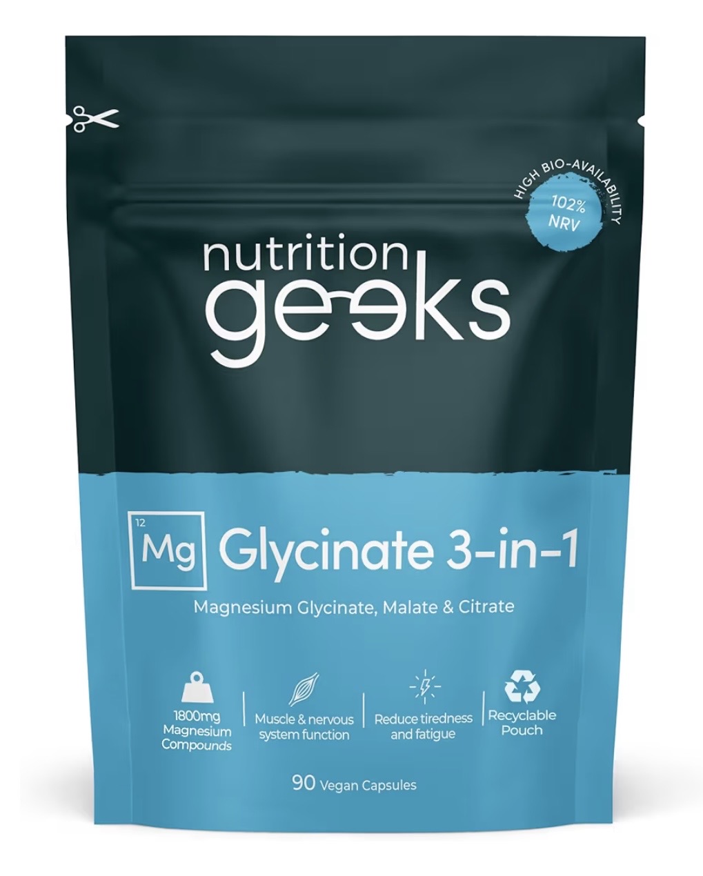 Sleep, Heart and Bones Support — Nutrition Geeks Magnesium Glycinate 3-in-1