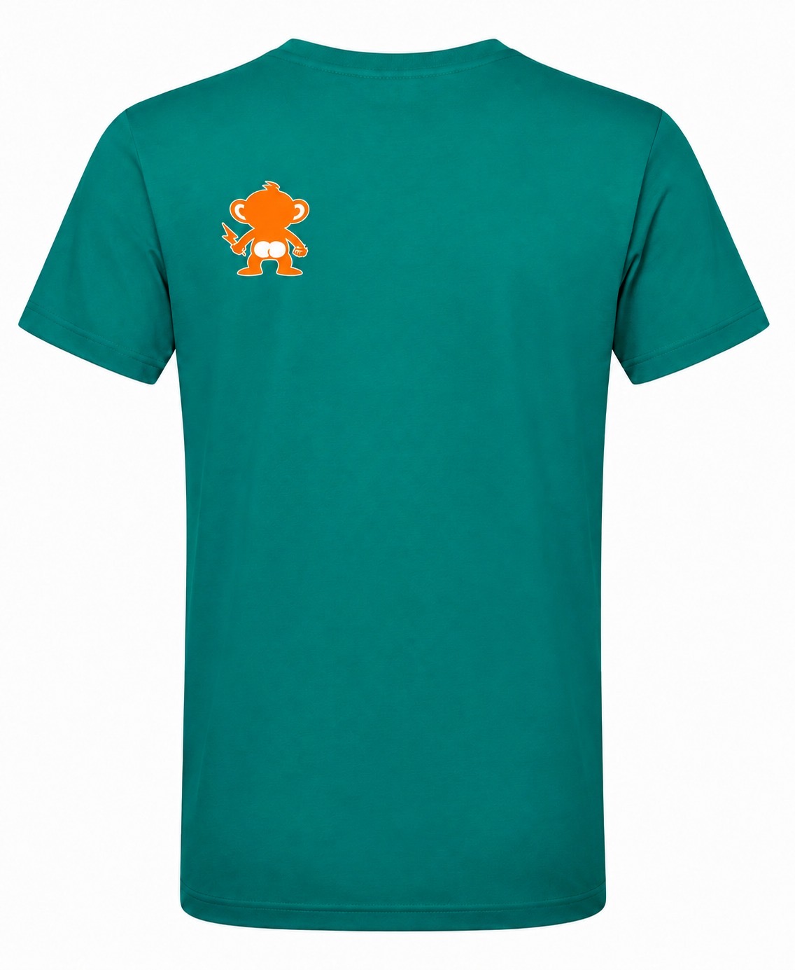 Teal The Supplement Monkey T-shirt — back view